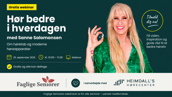 Webinar Hør bedre i hverdagen med gæst Sanne Salomonsen